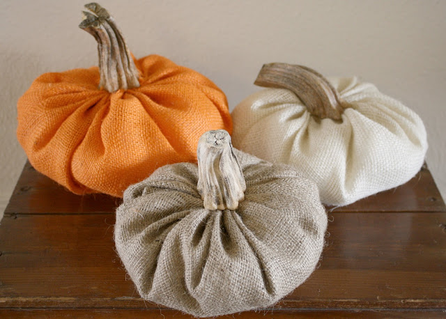 Burlap Pumpkins DIY