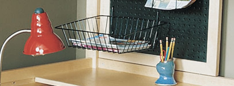 Sliding Peg Board with Wire Racks