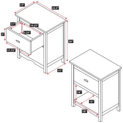 Seneca Nightstand Spec