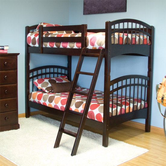 Coffee McKenzie Hardwood Bunkbed