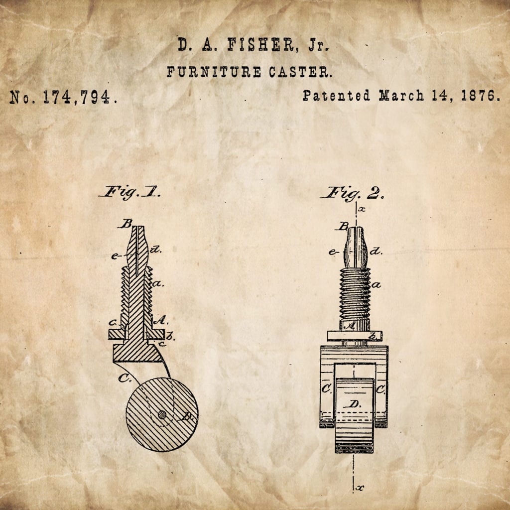 Historic black inventor David Fisher's 1876 patent